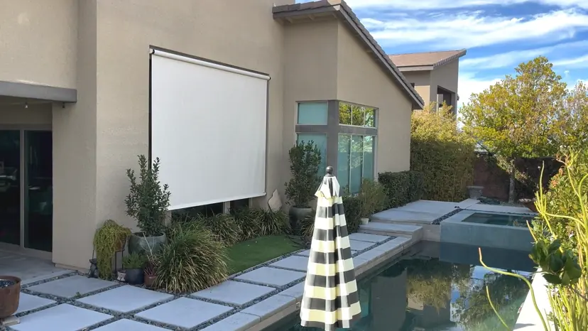 Motorized Out Door Shade Banner